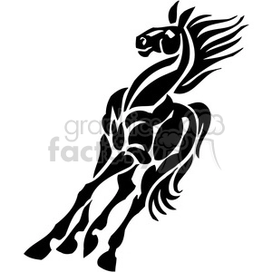 horse tribal design
