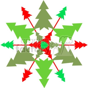 Christmas Tree Snowflake or Wreath