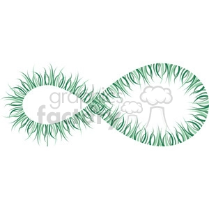infinity symbol vector grass nature
