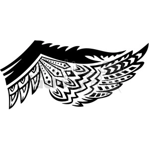 wing tattoo feather design