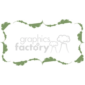 green floral frame swirls boutique design border 9