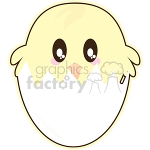 Easter Chick cartoon character illustration