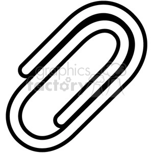 paper clip outline vector icon