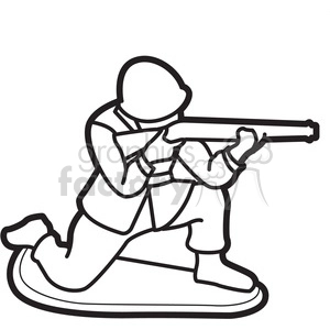 black white toy military soldier illustration graphic