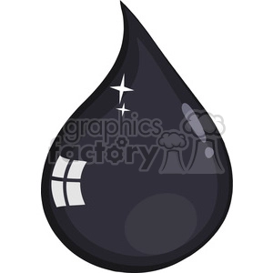 royalty free rf clipart illustration petroleum or oil drop icon flat design vector illustration isolated on white background