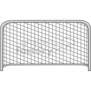cartoon football gate vector illustration isolated on white background