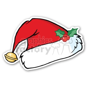santa hat sticker