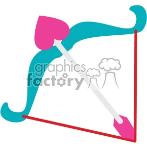 cupids bow and arrow svg cut files vector valentines die cuts clip art