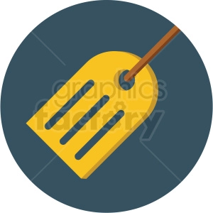 travel tag icon with blue circle background