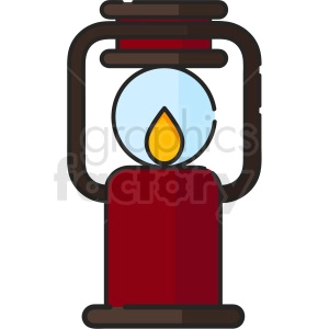 oil lantern vector icon art