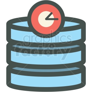 cron database backup website hosting vector icons