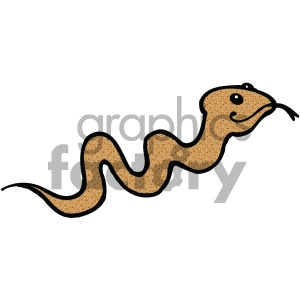 cartoon clipart Noahs animals snake 009 c