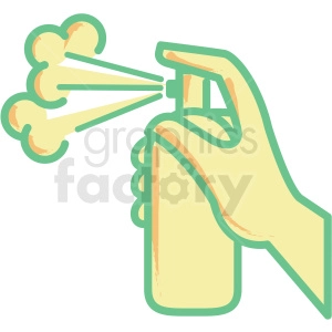 spray bottle flat vector icon