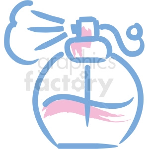 perfume spray bottle cosmetic vector icons