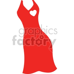 red dress svg cut file