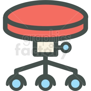 office stool vector icon