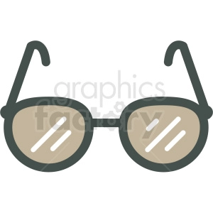 sunglasses with tan lens vector icon image