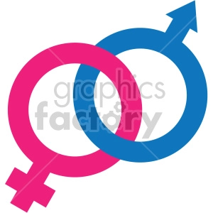male female symbols vector icon no background