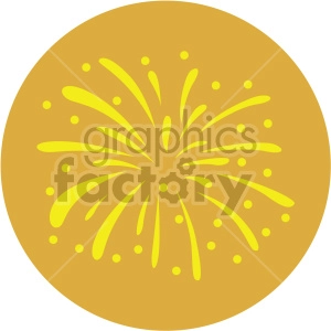 splash on yellow circle background