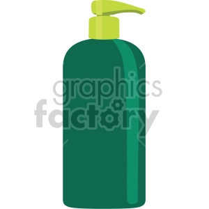 green hand soap bottle no background