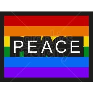 rainbow peace flag icon