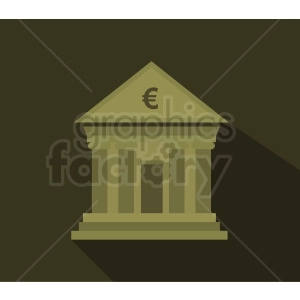 bank building vector icon