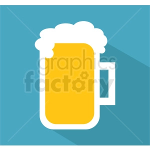 glass of beer on square background