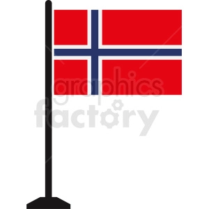 flag of norway vector icon