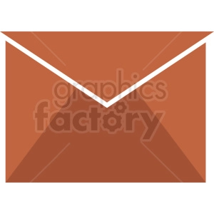 brown vector envelope icon