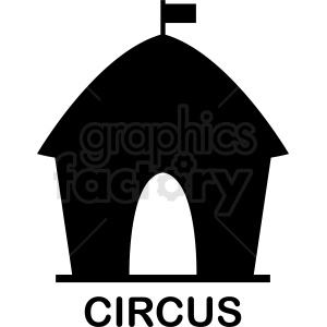 circus tent silhouette