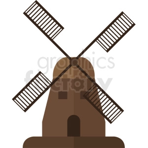 windmill vector clipart design