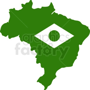 Brazil country with flag design