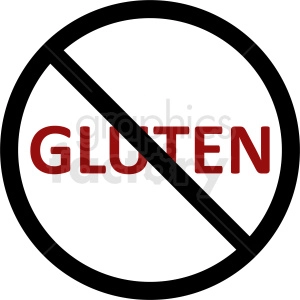 no gluten vector clipart