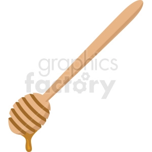 dripping honey stick vector clipart no background