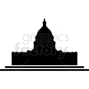 white house silhouette vector