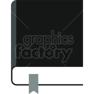 closed book vector clipart 4