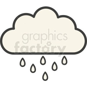 rain weather cloud vector clipart