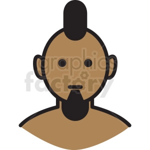 indian guy avatar vector clipart
