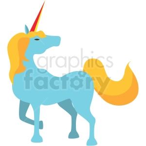 unicorn game character vector icon clipart