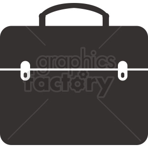 vector briefcase image black white