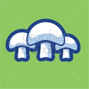 mushroom vector icon on green background