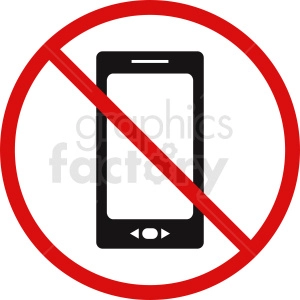 no electronic devices symbol