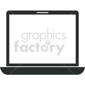 laptop computer vector graphic clipart 7