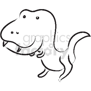 black and white tattoo t rex vector clipart