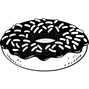 cartoon doughnut vector clipart