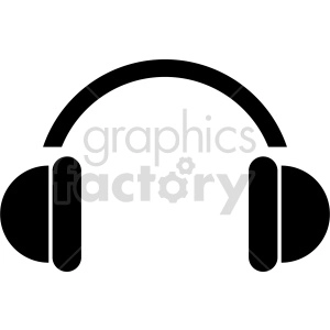 headphones vector icon graphic clipart 11