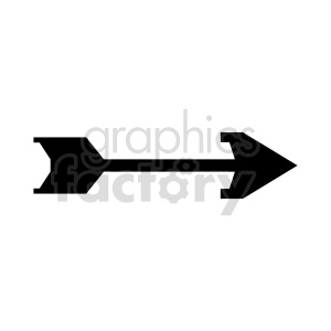 black arrow icon vector graphic