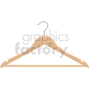 clothing wooden hanger vector graphic