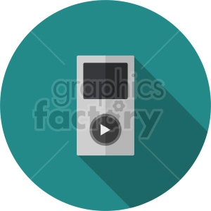 isometric music player vector icon clipart 2