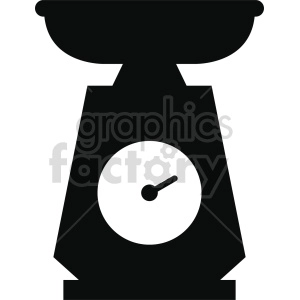 isometric food scale vector icon clipart 4